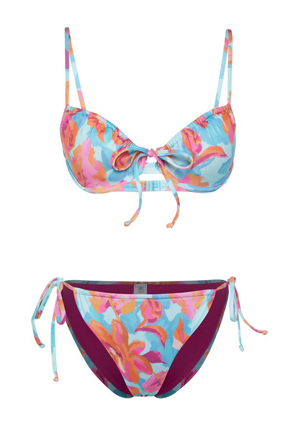 Trendyol Conjunto de biqu&iacute;ni franzido floral estampado