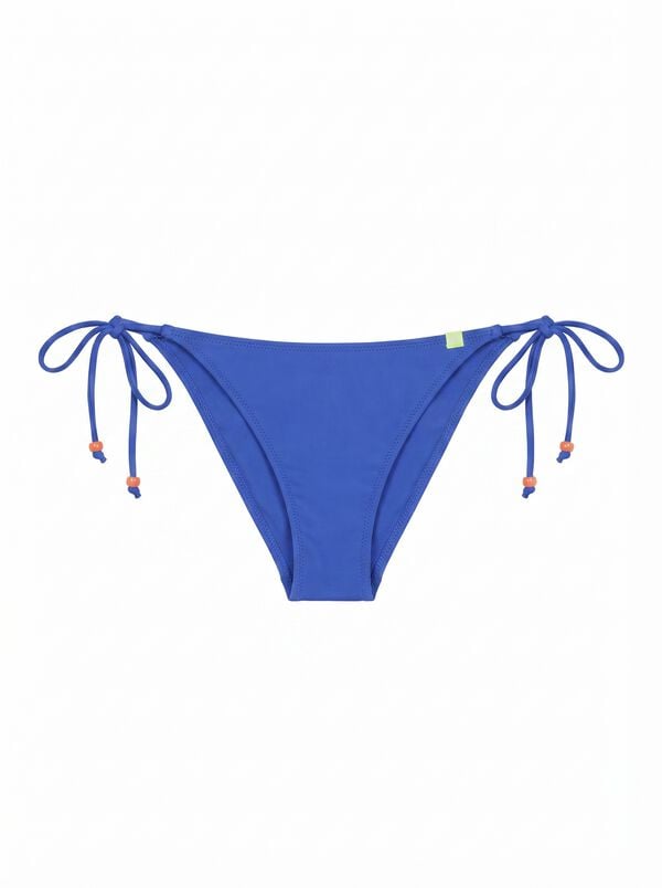 HI&BYE Plavi donji deo bikinija sa trakama Print