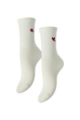 Pieces Calcetines con bordado blanco