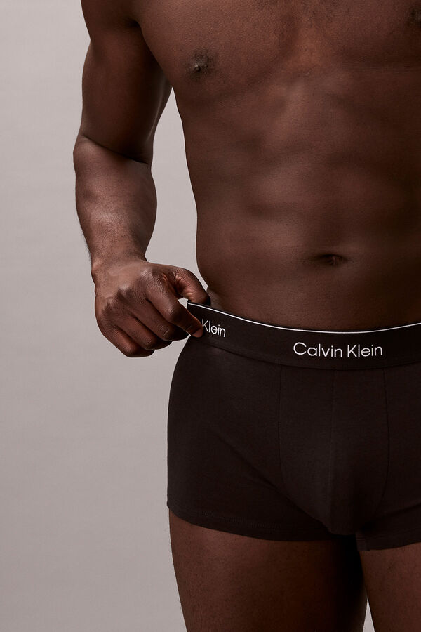 Calvin Klein Pack de 3 b&oacute;xers de tiro bajo - Icon Cotton Stretch negro