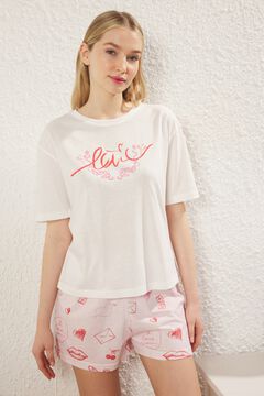 Trendyol Conjunto de pijama curto amor