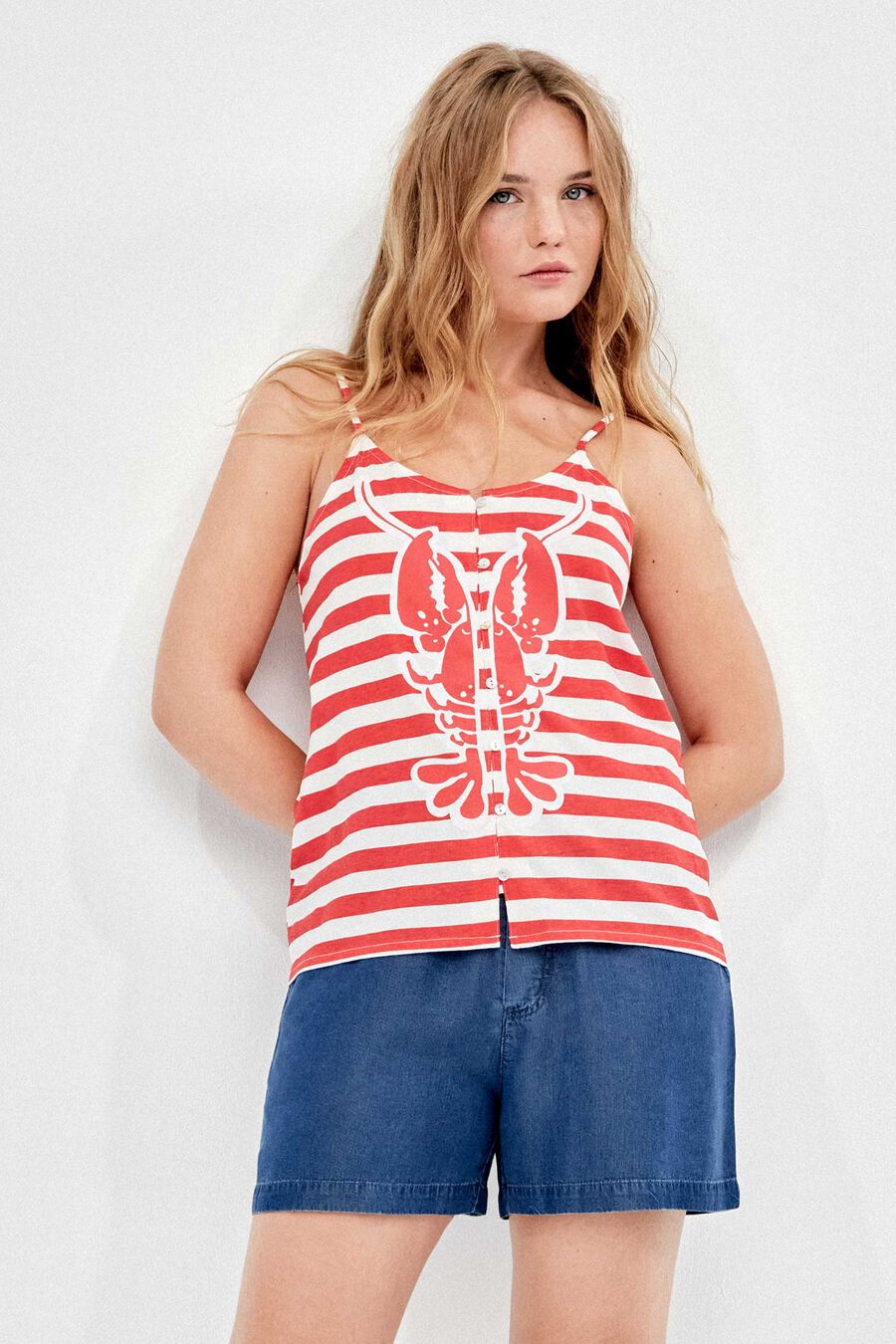 Pijama in and out print langosta