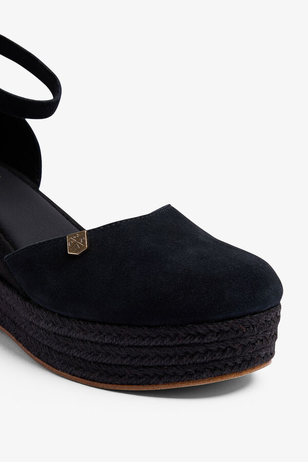 Popa Sand&aacute;lia cunha baixa Cantalar Black preto