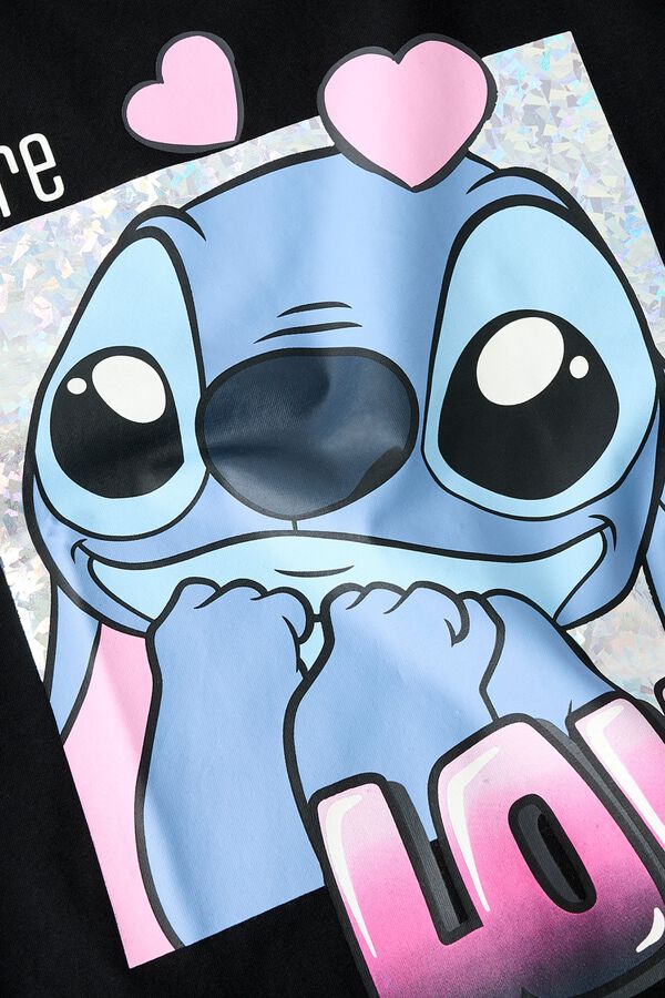 Name it Camiseta Lilo y Stitch de ni&ntilde;a negro