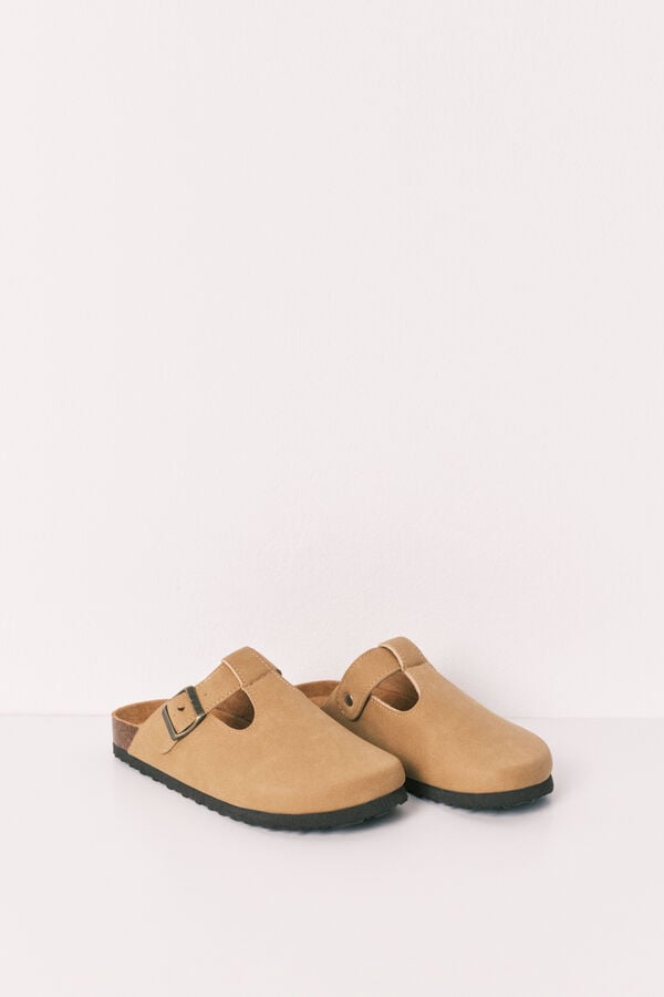 Women'secret Bež zatvorene BIO papuče Boja Kože