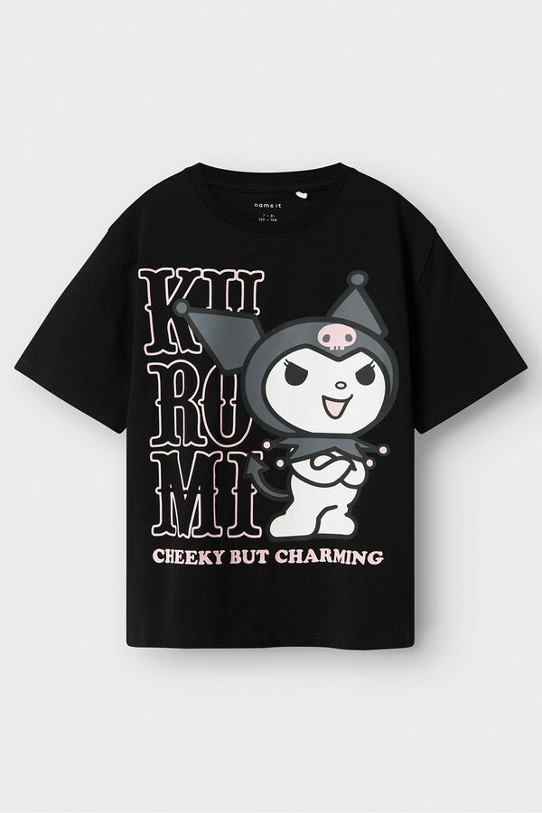 Name it Kuromi girl's T-shirt Crna