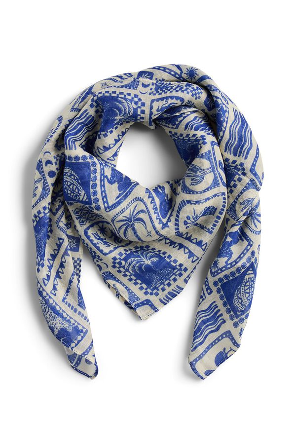 Pieces Pa&ntilde;uelo viscosa ECOVERO&trade; estampado gris