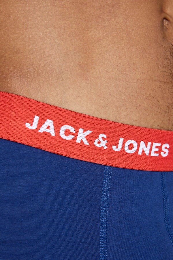 Jack & Jones Pack de 5 b&oacute;xers b&aacute;sicos azul