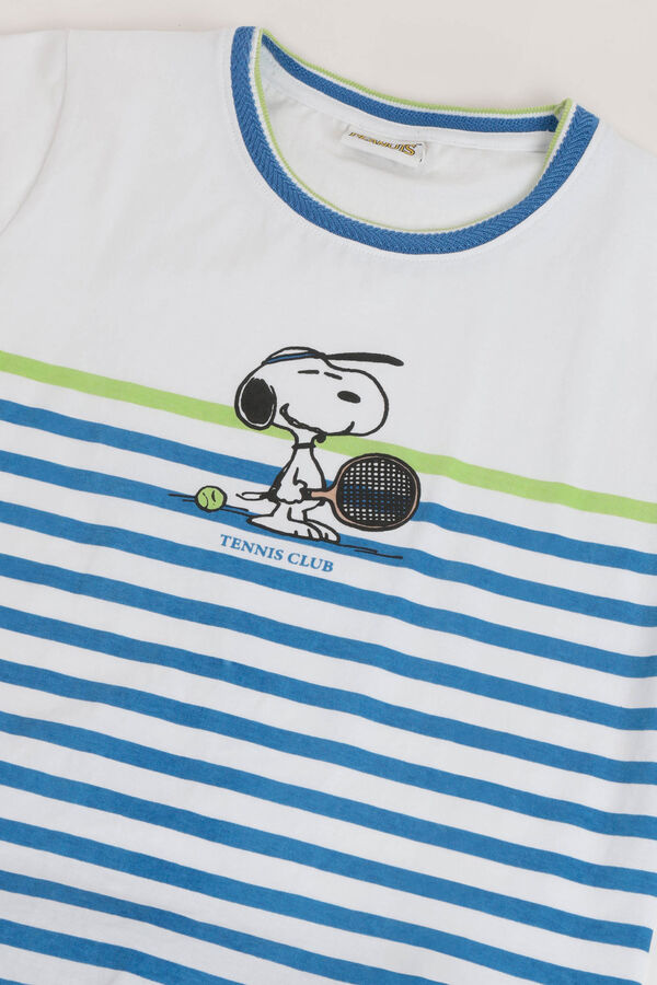 Admas Pijama corto tennislub Snoopy azul