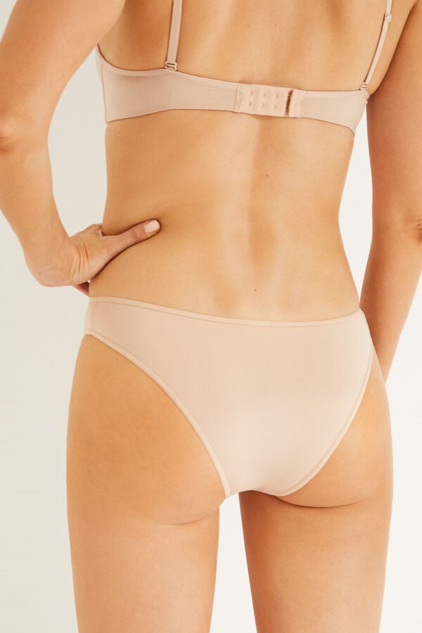 Women'secret Pakovanje od 3 para brazilijana gaćica od mikrovlakna Boja Kože