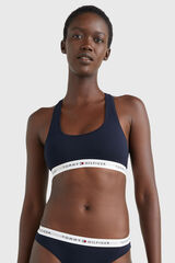 Tommy Jeans Bralette sin relleno azul