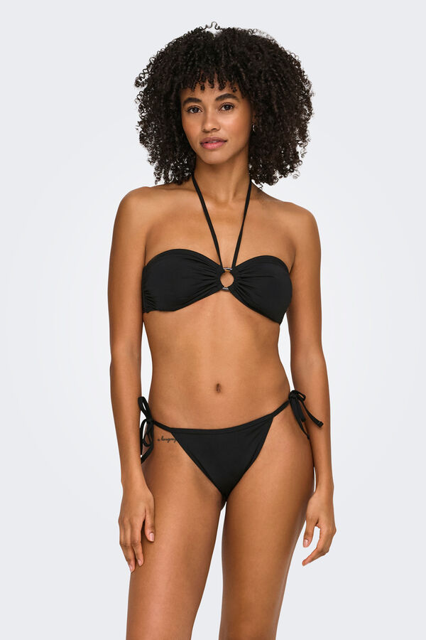 Only Top biqu&iacute;ni bandeau preto preto