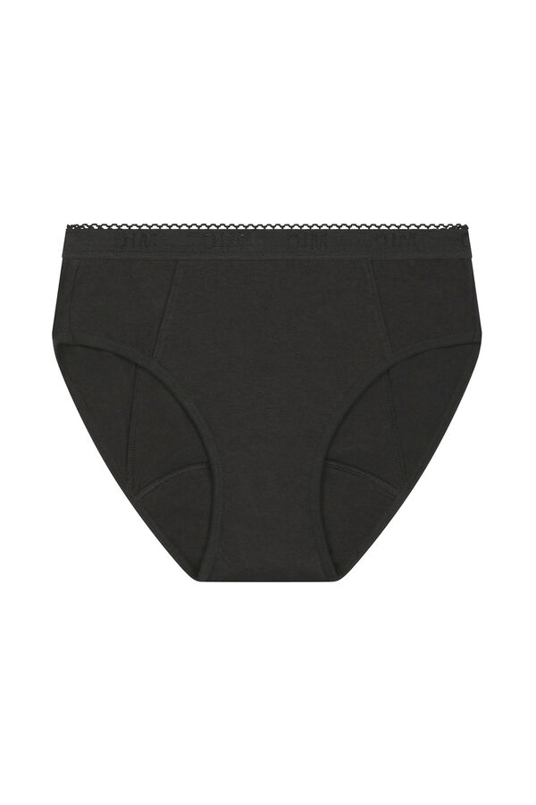 DIM Calcinha menstrual DIM de fluxo moderado para meninas  preto