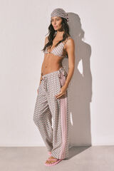 Women'secret Duge pantalone sa geometrijskim printom Print