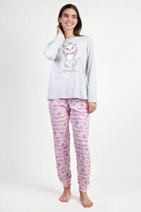 Admas Pijama largo estampado gato Marie Disney