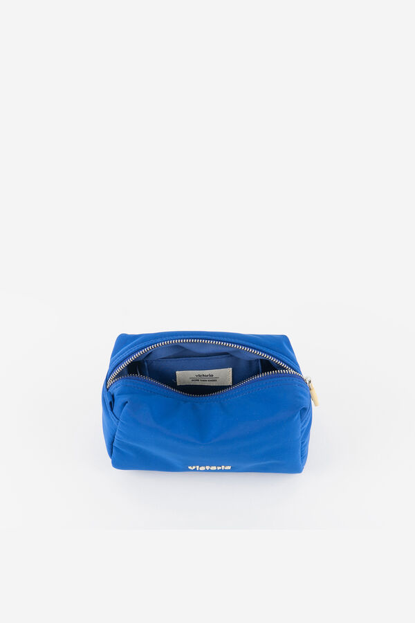 Victoria Neceser nylon cremallera azul