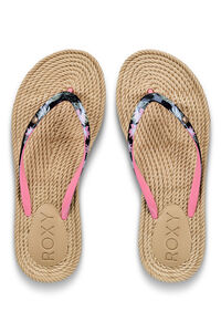 Roxy Chanclas de rafia tira tropical
