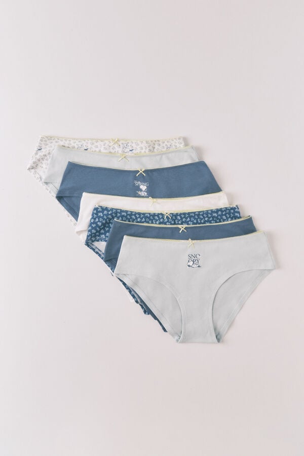 Women'secret Set od 7 pamučnih Snoopy culotte gaćica Print