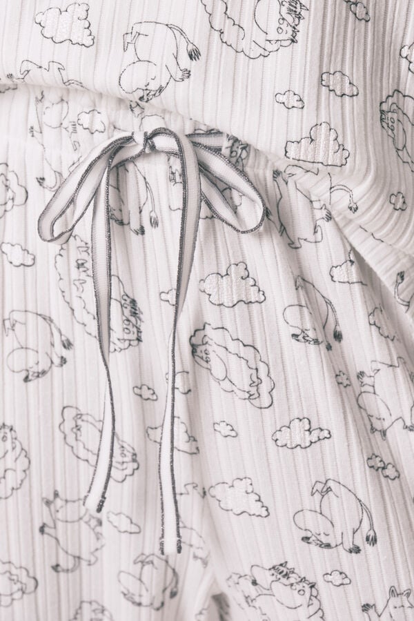 Women'secret Bela rebrasta mekana pidžama sa Moomin printom Print