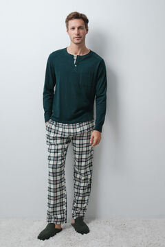 Women'secret Pijama hombre algod&oacute;n cuadros