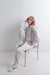 HI&BYE Tamno sive pamučne flis jogger pantalone Siva