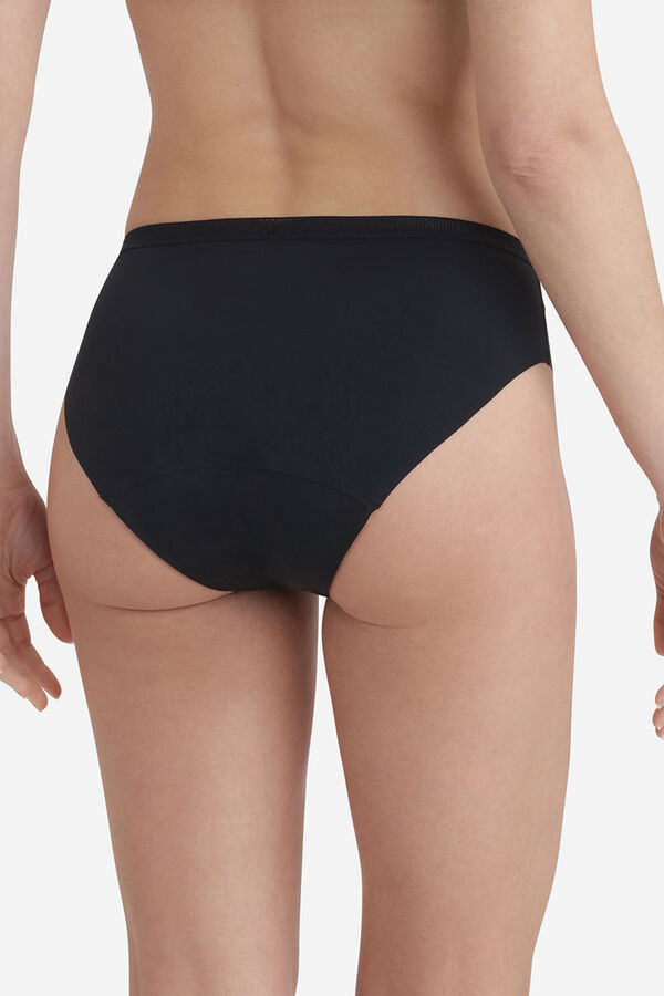 DIM Braga menstrual microfibra flujo moderado negro