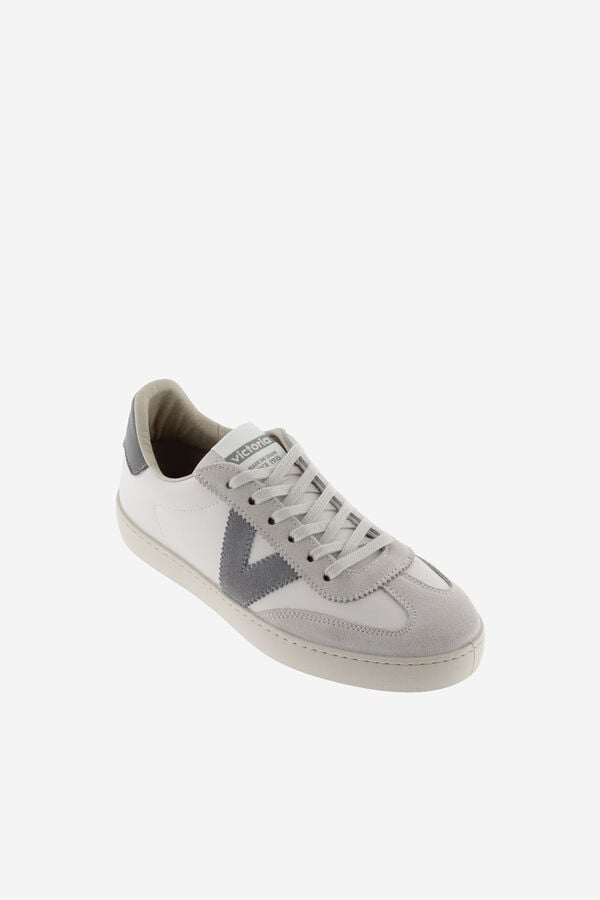 Victoria Zapatillas de efecto piel gris