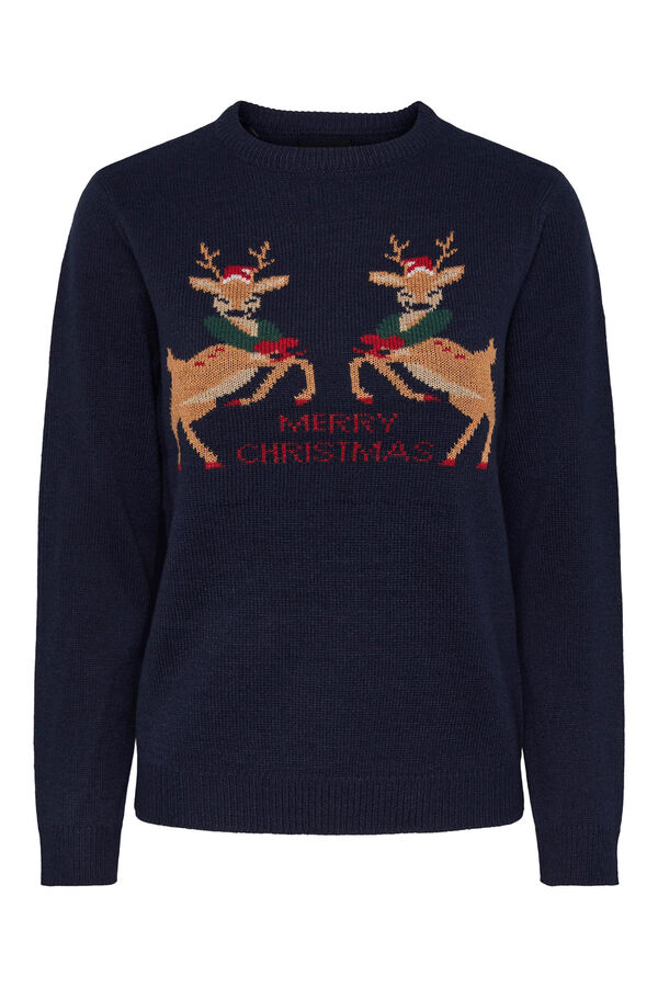 Womensecret Christmas-print jumper. Plava