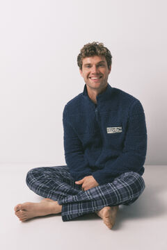 Women'secret Plava srednje veličine kućna haljina od sintetike