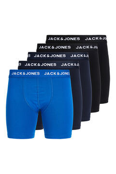 Jack & Jones Pack 5 boxers compridos em algod&atilde;o