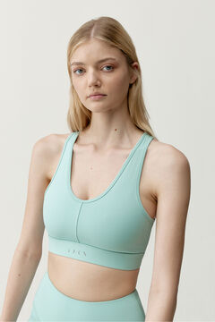 Born Living Yoga Top desportivo Deo azul claro