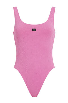 Womensecret Fato de banho com abertura - CK Monogram Texture rosa