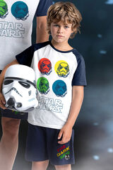 Admas STAR WARS Pijama Manga Corta The Dark Strike para Ni&ntilde;o azul