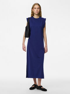Pieces Vestido midi manga cava