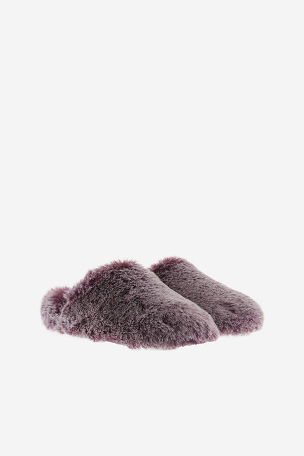 Victoria Victoria Norte fur slippers Bordo