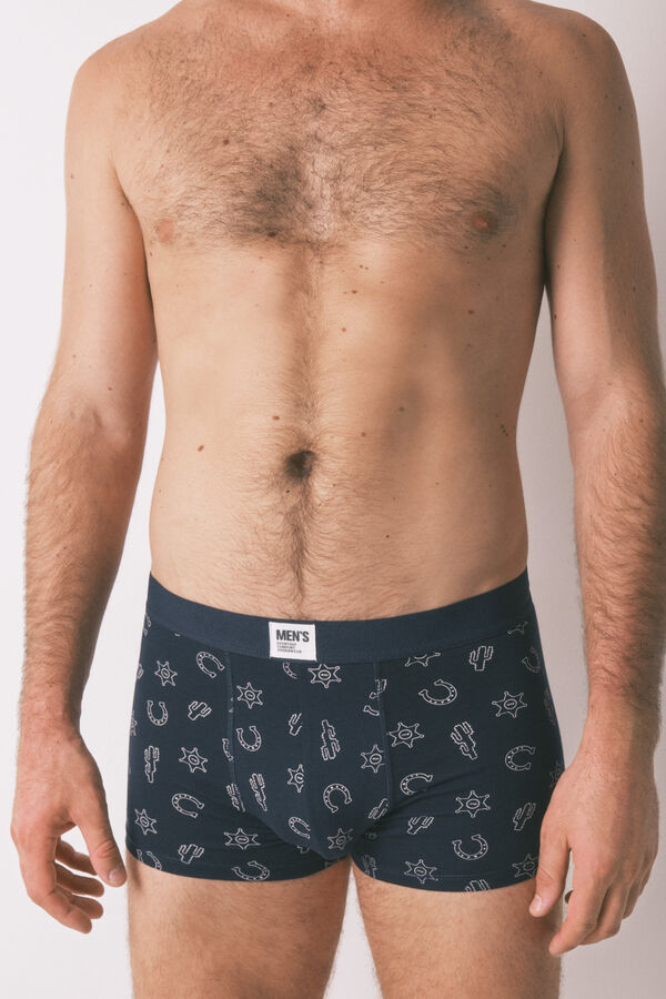 Women'secret Pack of 2 blue country boxers blue