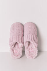 Women'secret Udobne sobne papuče od pletenice Roze