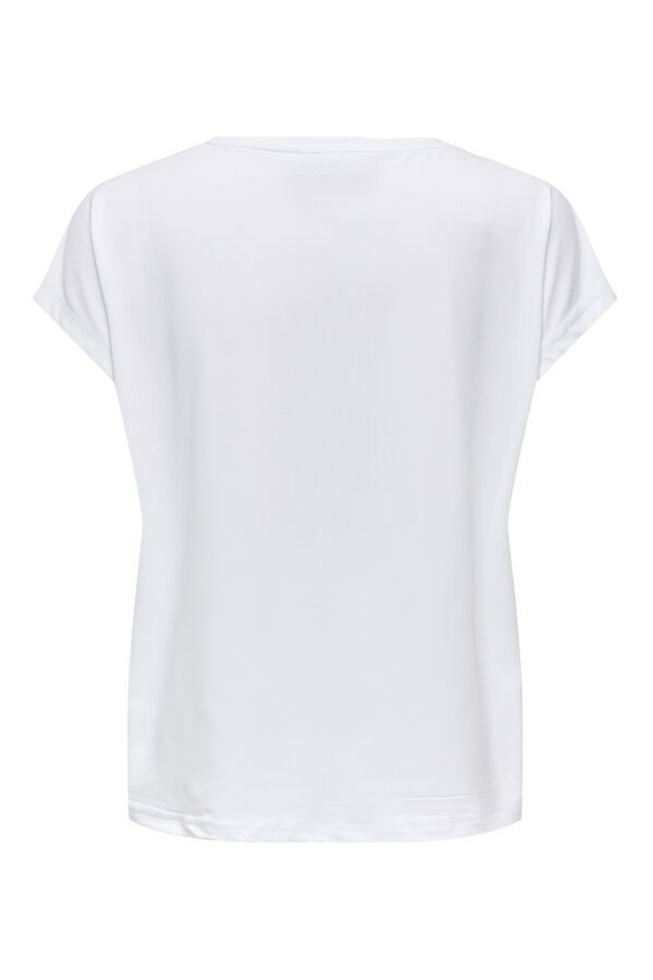 Only Play Basic-T-Shirt kurze &Auml;rmel Wei&szlig;