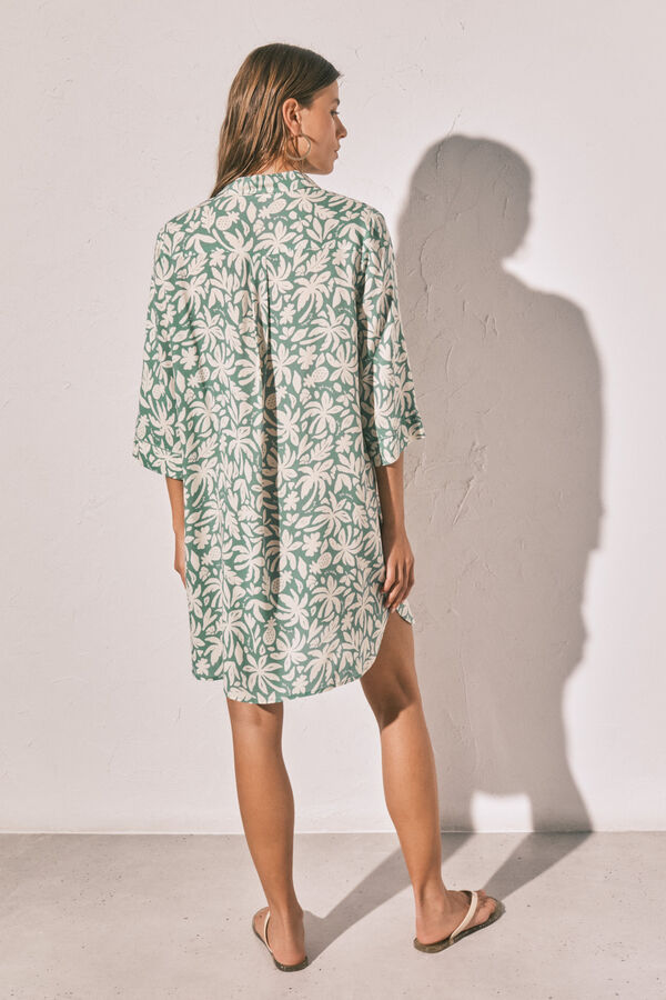 Women'secret Camisola curta estampada verde