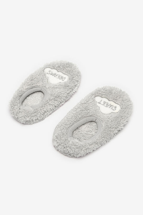 Penti Zapatillas de casa tipo calcet&iacute;n gris