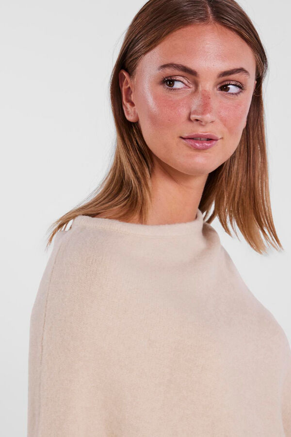 Pieces Basic poncho  gris