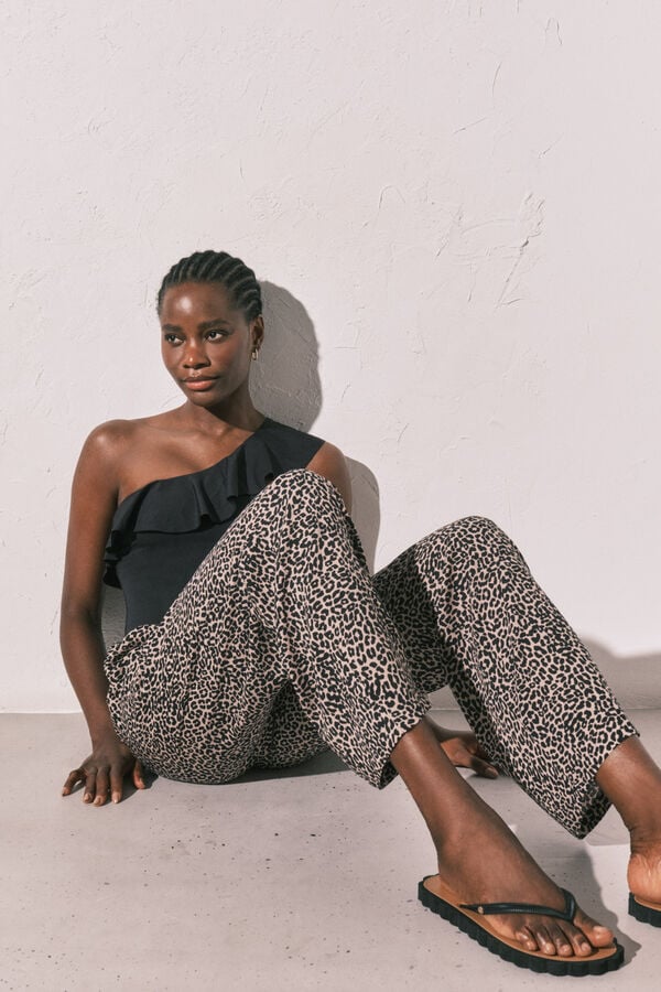 Women'secret Lepr&scaron;ave pantalone sa životinjskim printom Print