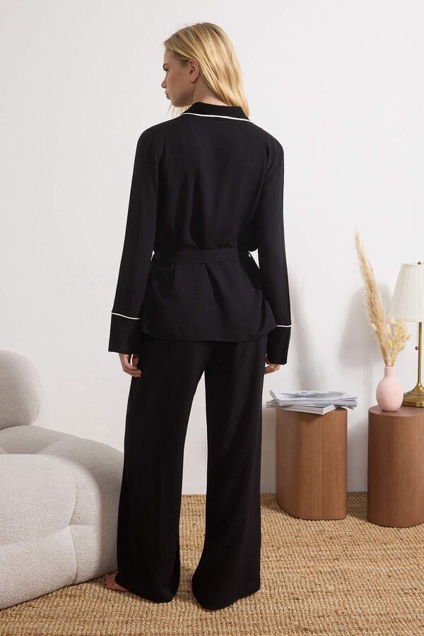 Trendyol Conjunto de pijama preto