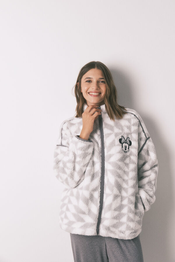 Women'secret Kratki krzneni kućni ogrtač sa print Mini  Print