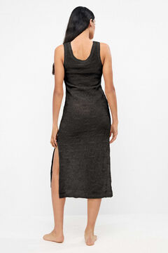 Gisela Vestido reto midi em crochet