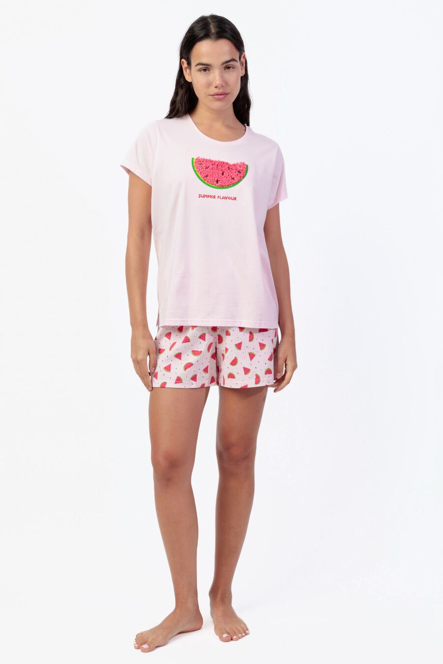 Pijama corto verano Sandía bordado