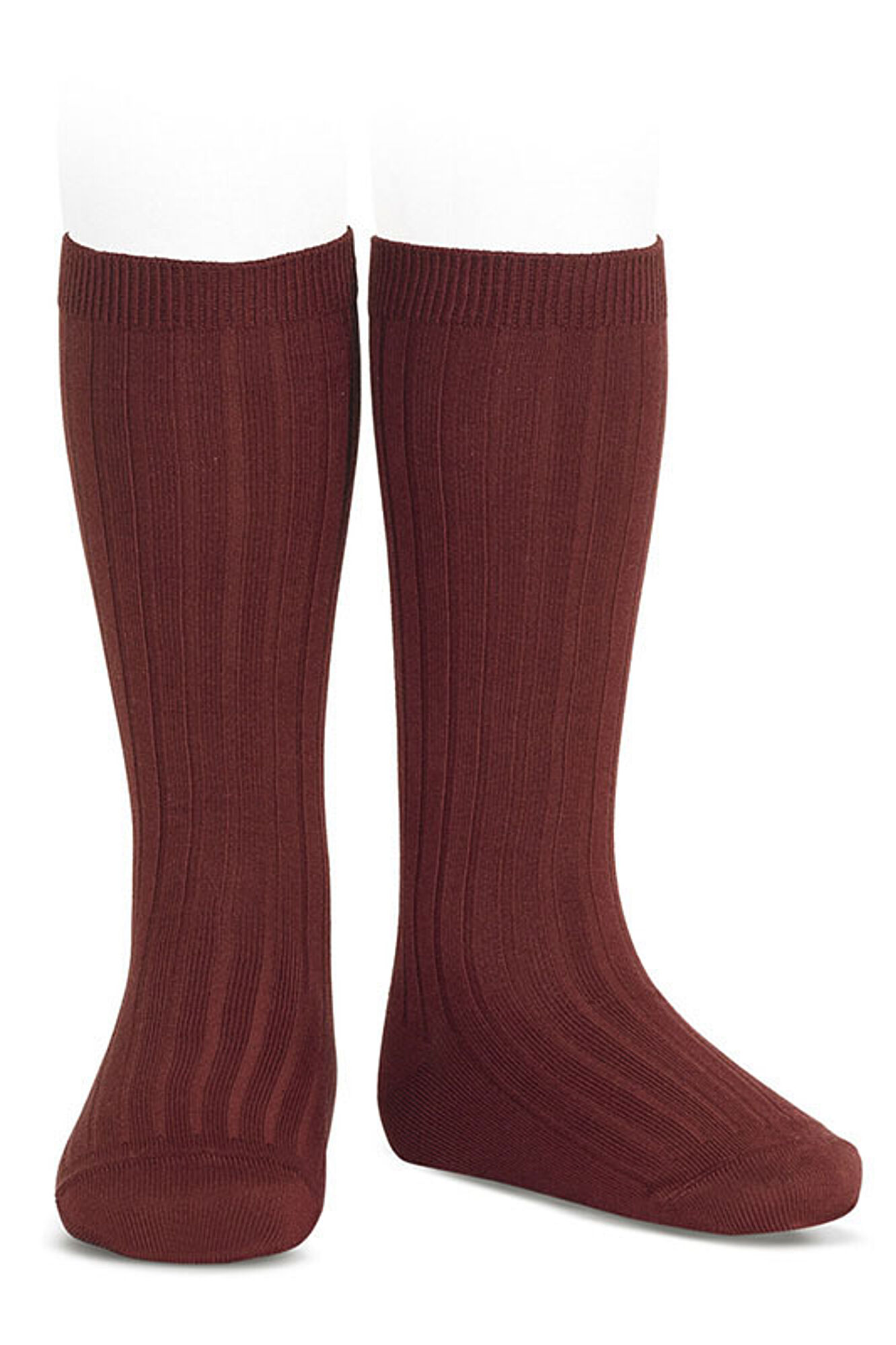 Condor Meias altas b&aacute;sicas caneladas