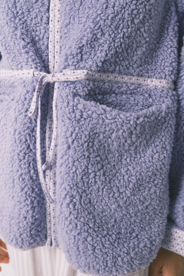 Women'secret Bata corta borreguito lila morado/lila