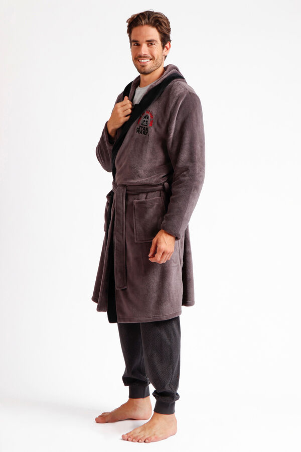 Admas Star Wars Men's Bathrobe grey
