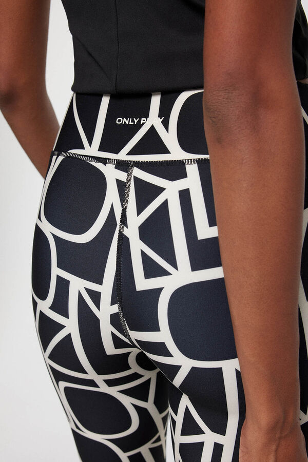 Only Play Leggins largo estampado skinny black